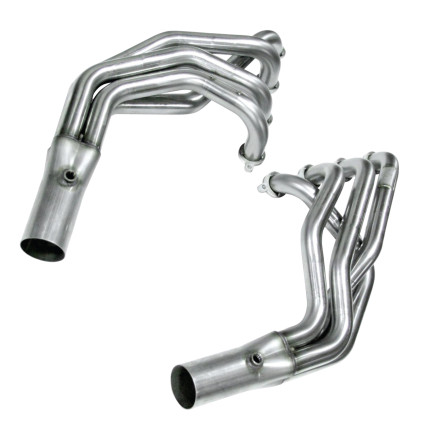 1-3/4" x 3" Steel Headers. GM LS Swap in a Fox Body.